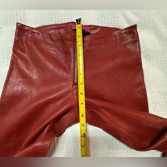 Alice + Olivia Red Leather Zip Fly Pants
Size 2 - Picture 12 of 14
